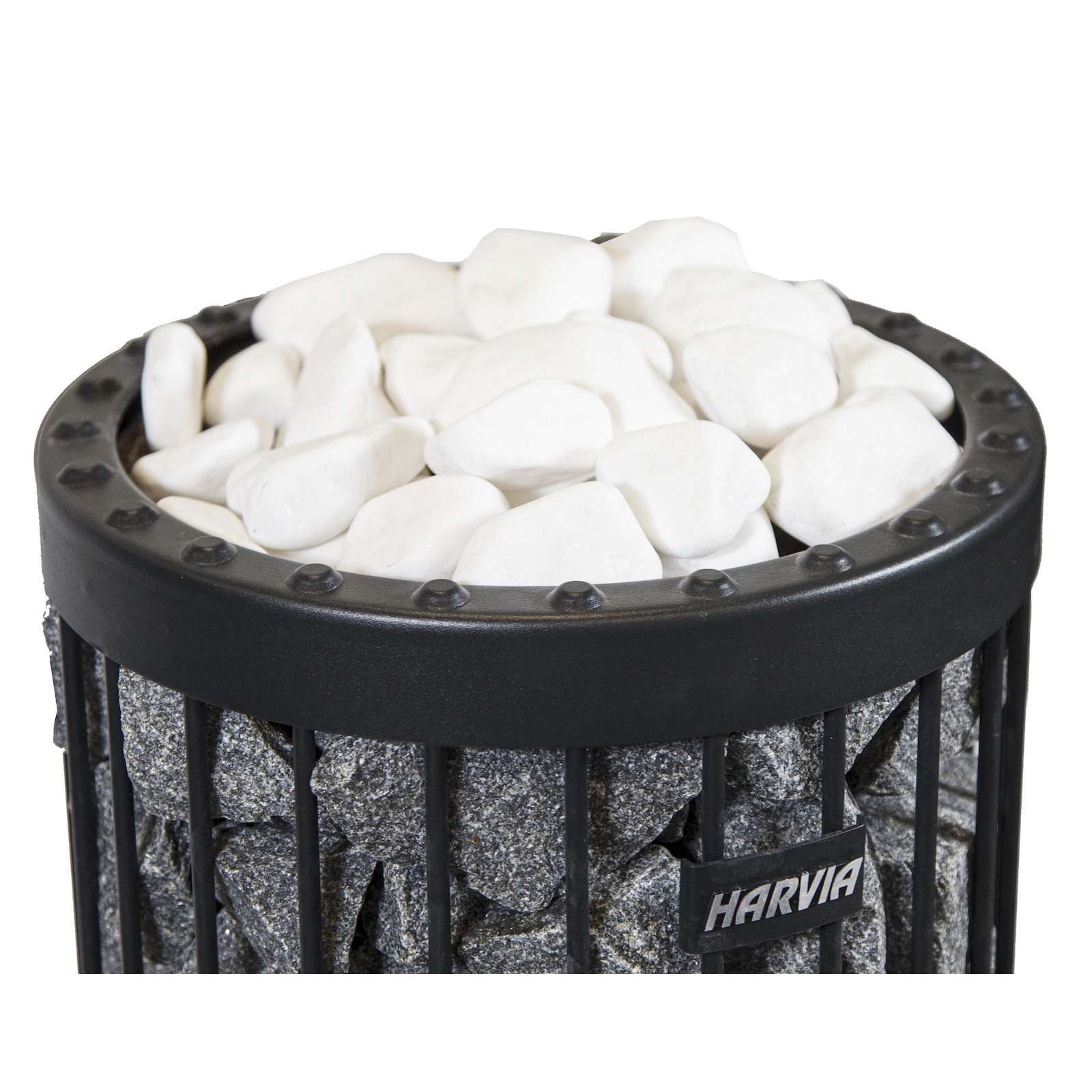 Harvia Dekosteine gerundet weiß / roter Granit 10 kg | 5 - 10 cm | AC4000 / AC5000