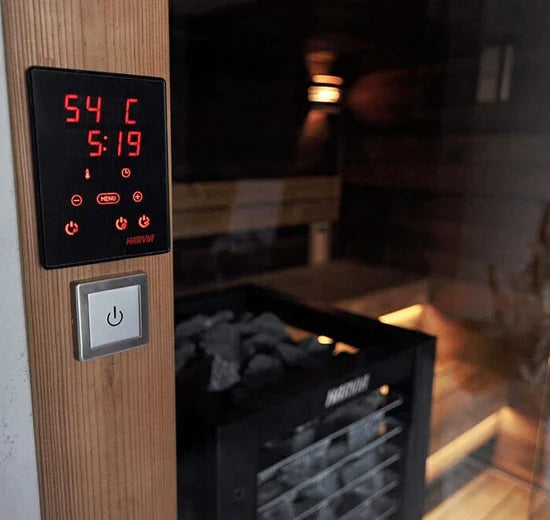 Harvia Virta Combi Komplettset | Sauna Elektroofen mit Verdampfer Funktion - CX110C Bedienteil | 6.8 / 9 kW / 10.8 kW