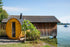 Harvia Kammi 220 Fasssauna | Außensauna Fichtenholz Bausatz | 220 x 220 x 220 (T x B x H) | SHKM220PS