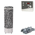 Harvia Cilindro E | Elektro Saunaofen Set mit sentiotec K4 Next Saunasteuerung + Saunasteine | 6,8 kW / 9 kW